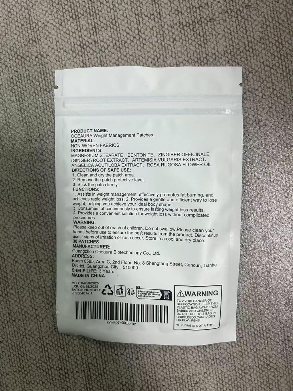 Parches de Control de Peso OceAura – Apoyo Natural y Discreto para un Estilo de Vida Saludable